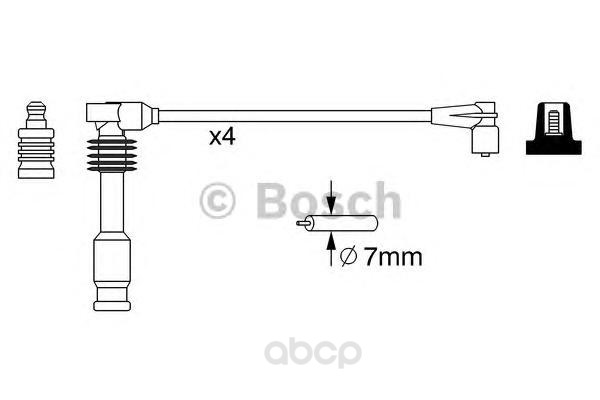 

Комплект высоковольтных проводов BOSCH 0986357237