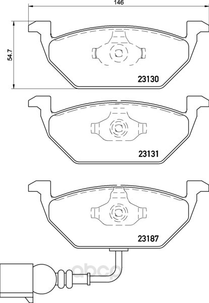 фото Колодки тормозные дисковые передние audi a2, ibiza iv, v textar 2313101