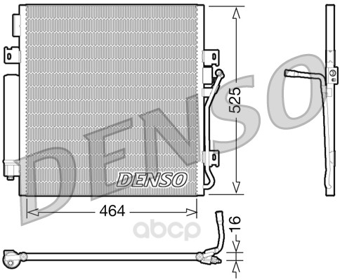 

Радиатор охлаждения двигателя DENSO DCN06011
