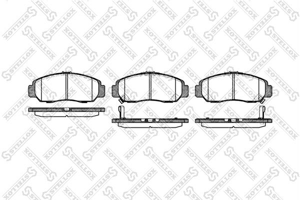 

Тормозные колодки Stellox дисковые 758012SX