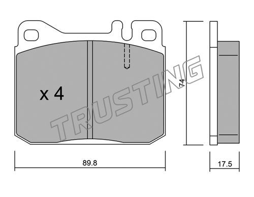

Тормозные колодки TRUSTING дисковые 0131