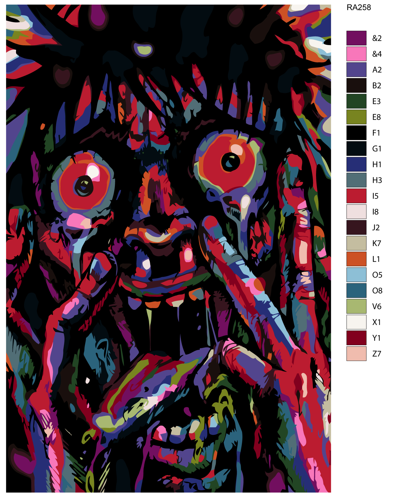 

Картина по номерам, 40 x 60, RA258, RA258