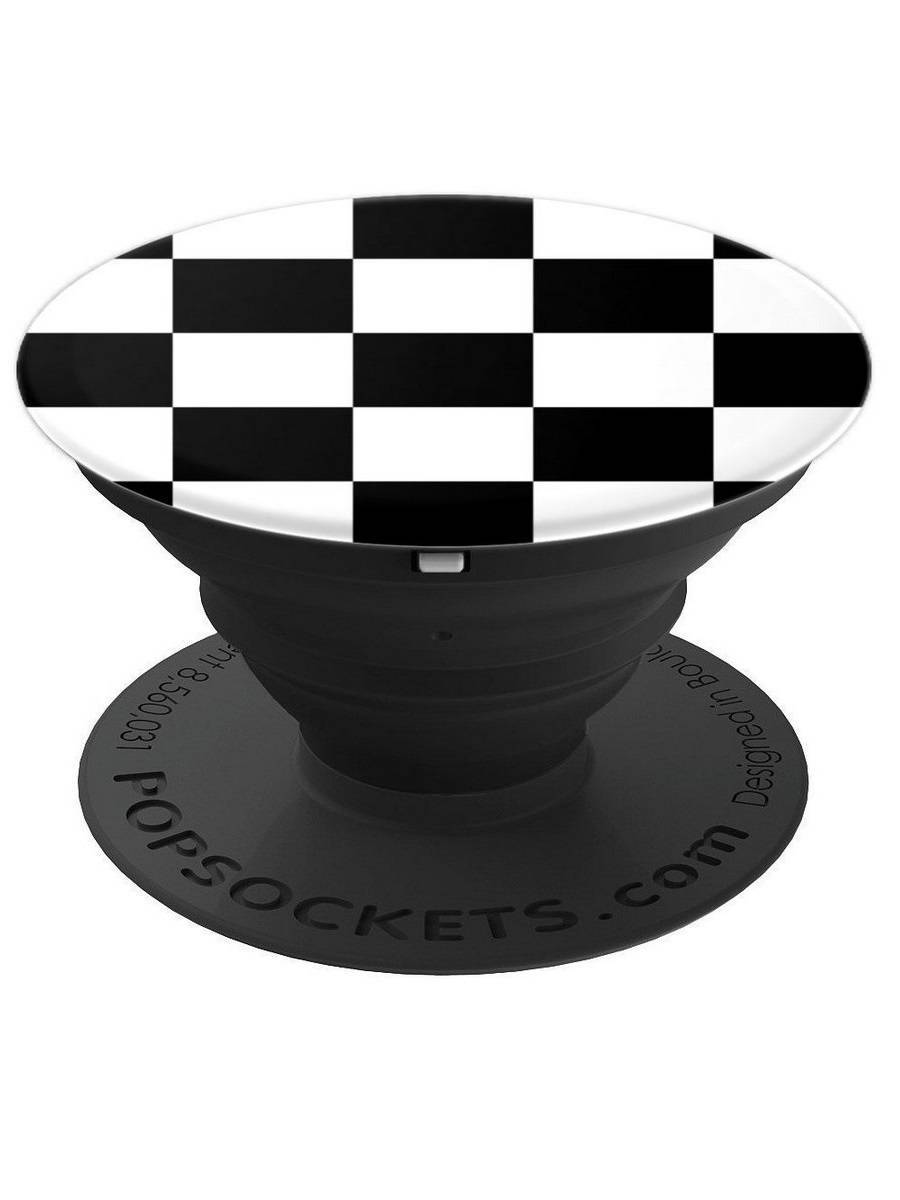 фото Держатель для телефона popsockets checker black 800155