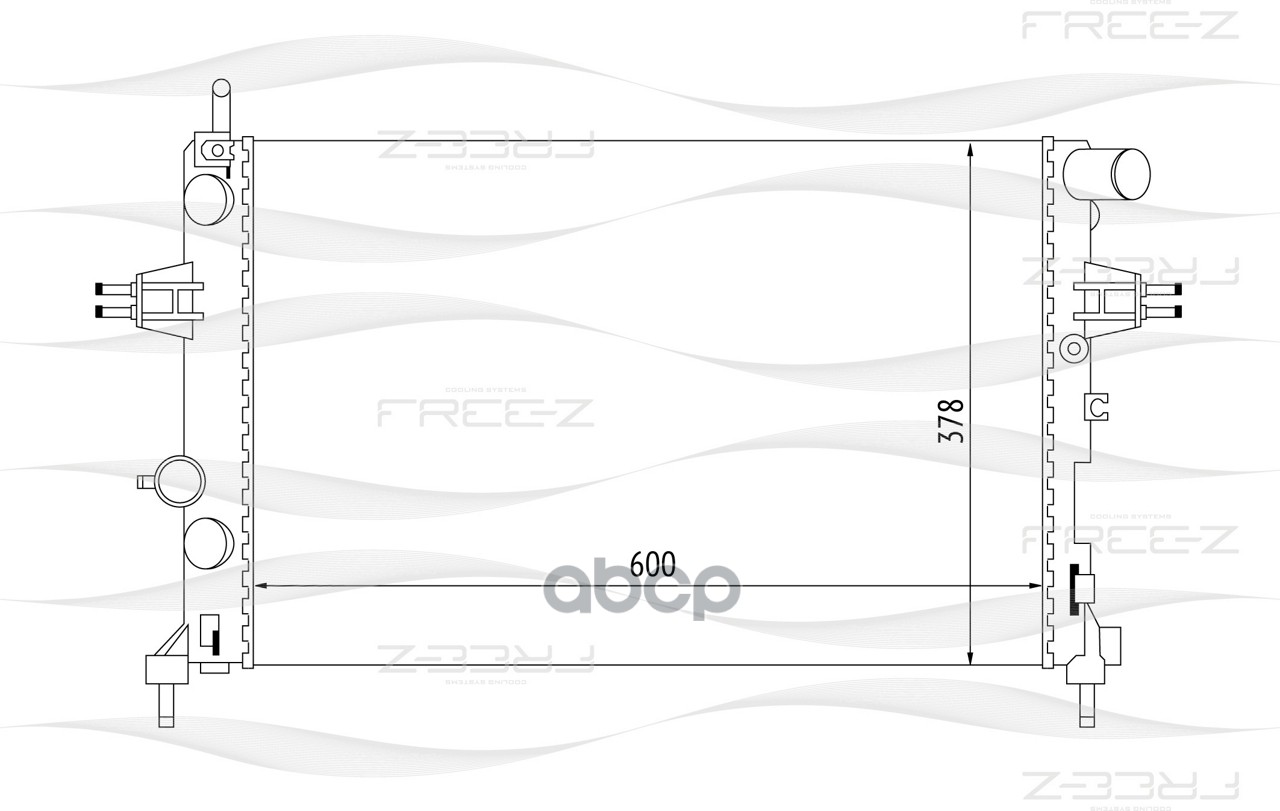 фото Радиатор охлаждения free-z kk0171