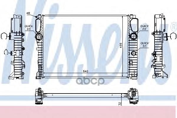 

Радиатор охлаждения Nissens 67102A