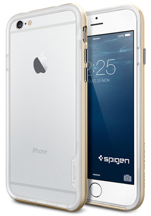 фото Чехол для iphone 6 plus neo hybrid ex case, champagne gold spigen