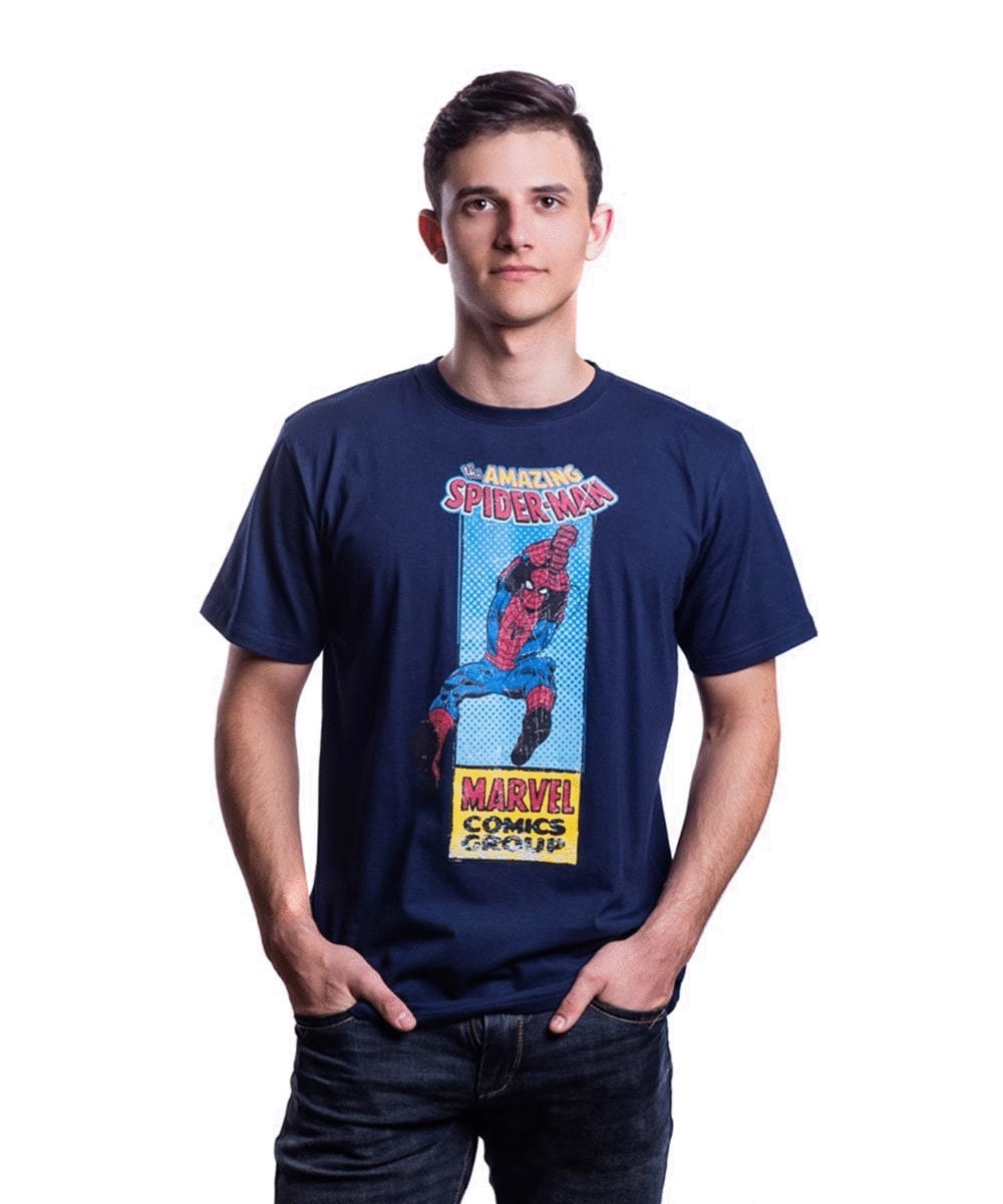 

Футболка мужская Marvel Spiderman Comics Good Loot синяя S