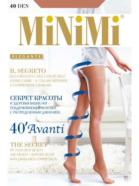 

Колготки женские MiNiMi AVANTI 40 телесные  (3XL, Телесный, AVANTI 40