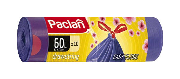 фото Мешки для мусора paclan aroma 60 л с завязками 10 шт