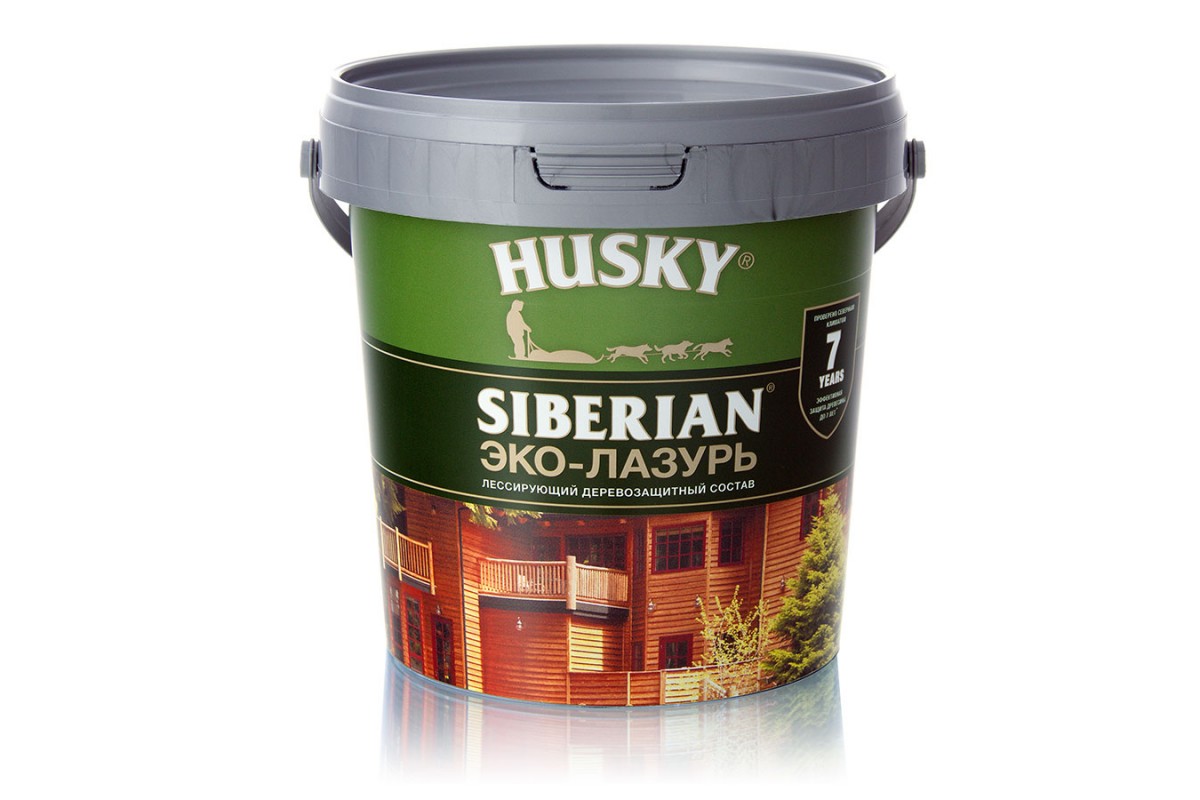 фото Пропитка для дерева husky siberian полуматовая антик 2,5л