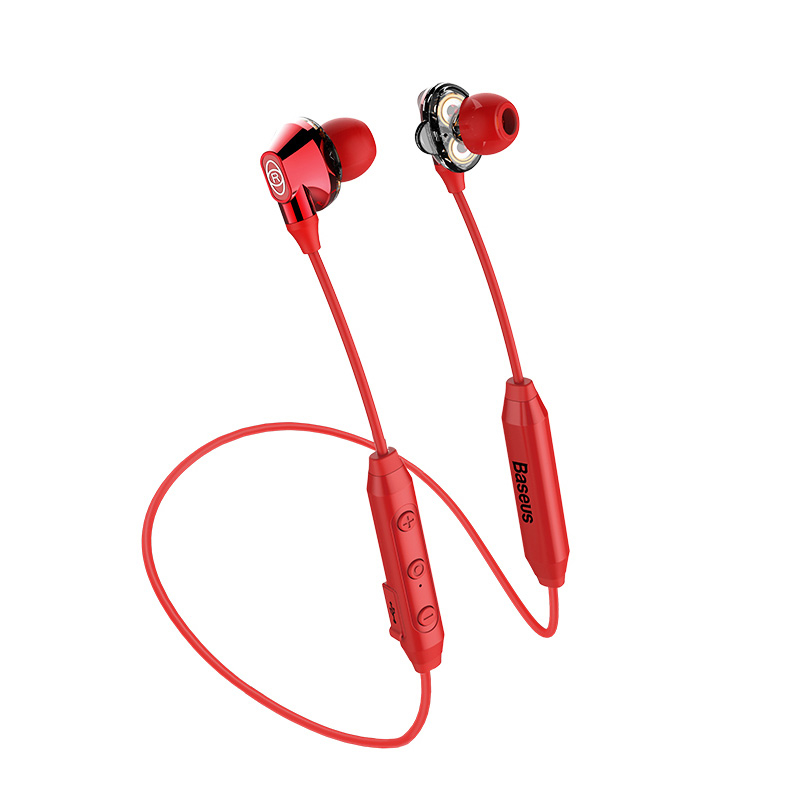 фото Беспроводные наушники baseus encok s10 dual dynamic bluetooth headset red