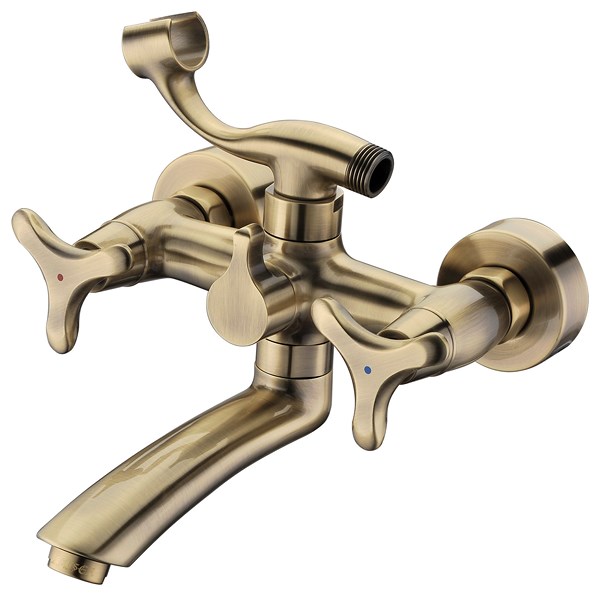 фото Смеситель для ванны kaiser trio 57122-1 bronze