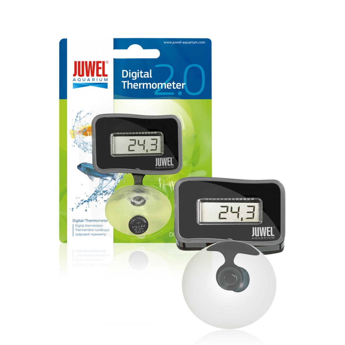 фото Термометр для аквариума juwel digital thermometer 2.0 электронный, погружной
