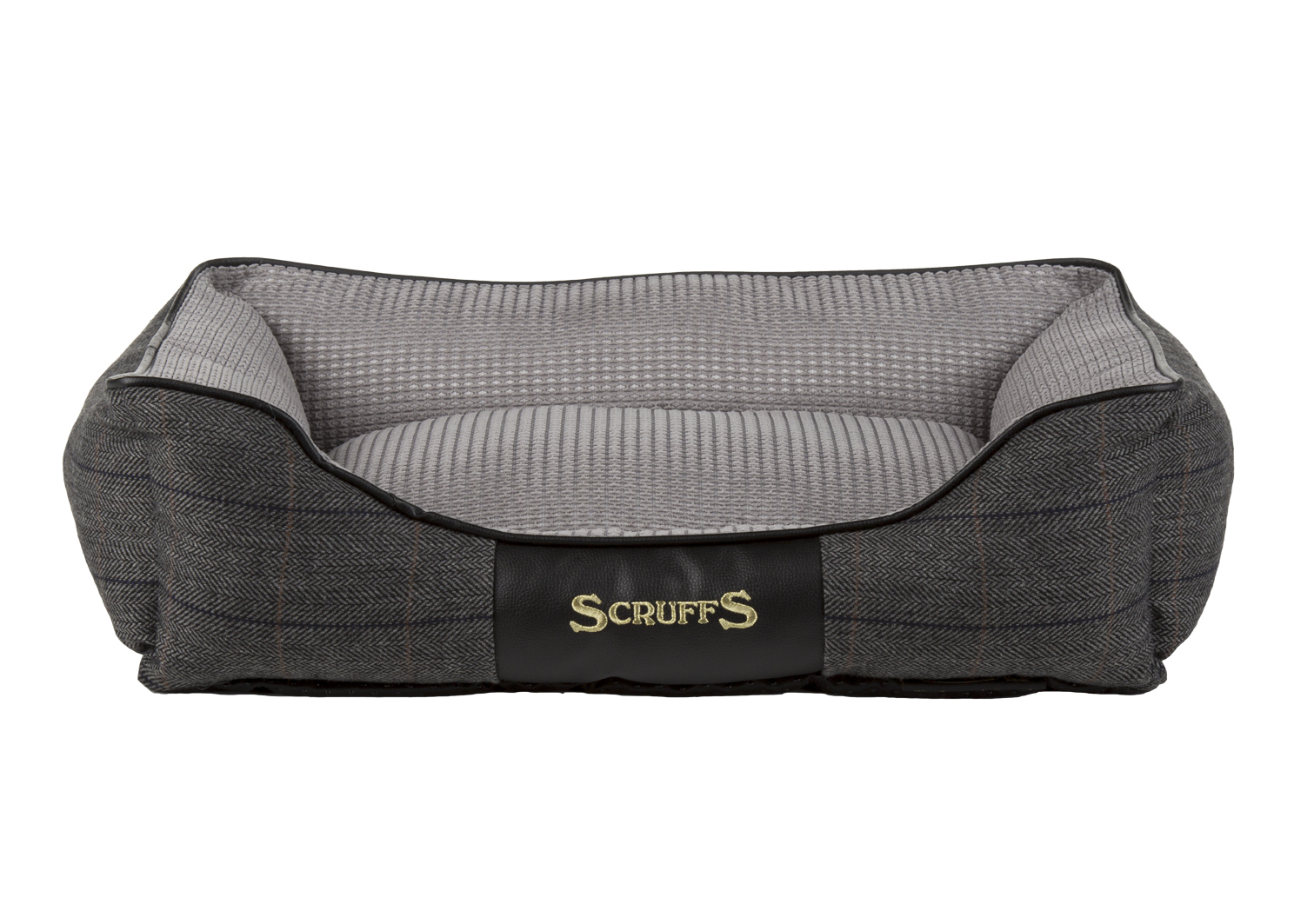 Лежак для собак Scruffs Windsor, с бортиками, серый, 60 х 50 х 18 см