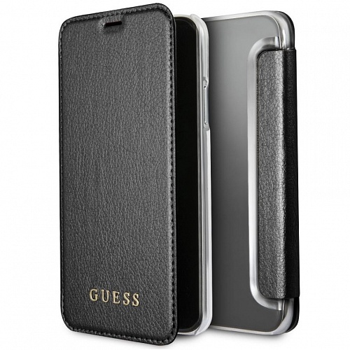 фото Чехол guess iridescent book case для iphone xs max black