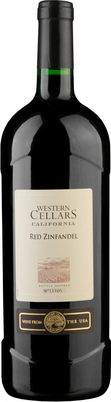 фото Вино western cellars red zinfandel 1.5 л les grands chais de france