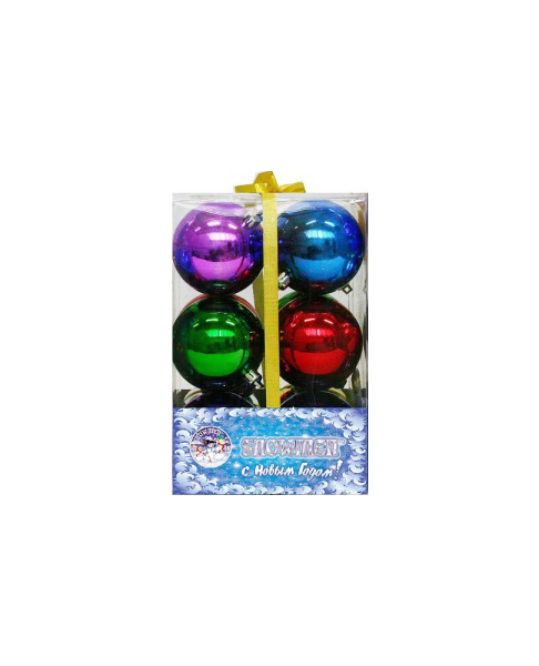 

Шар на ель Snowmen Е0054 12 шт. разноцветный