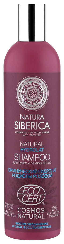 Купить Шампунь Natura Siberica Hydrolat Для сухих и ломких волос 400 мл