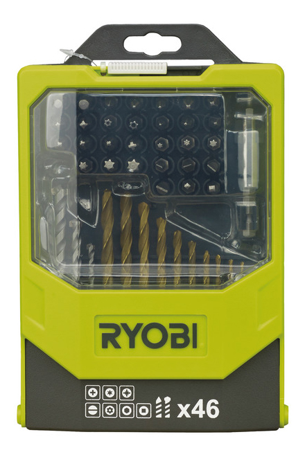 

Наборы бит и сверл для дрелей, шуруповертов Ryobi RAK46MIX 46PCS MIXED ACC KIT, RAK46MIX 46PCS MIXED ACC KIT