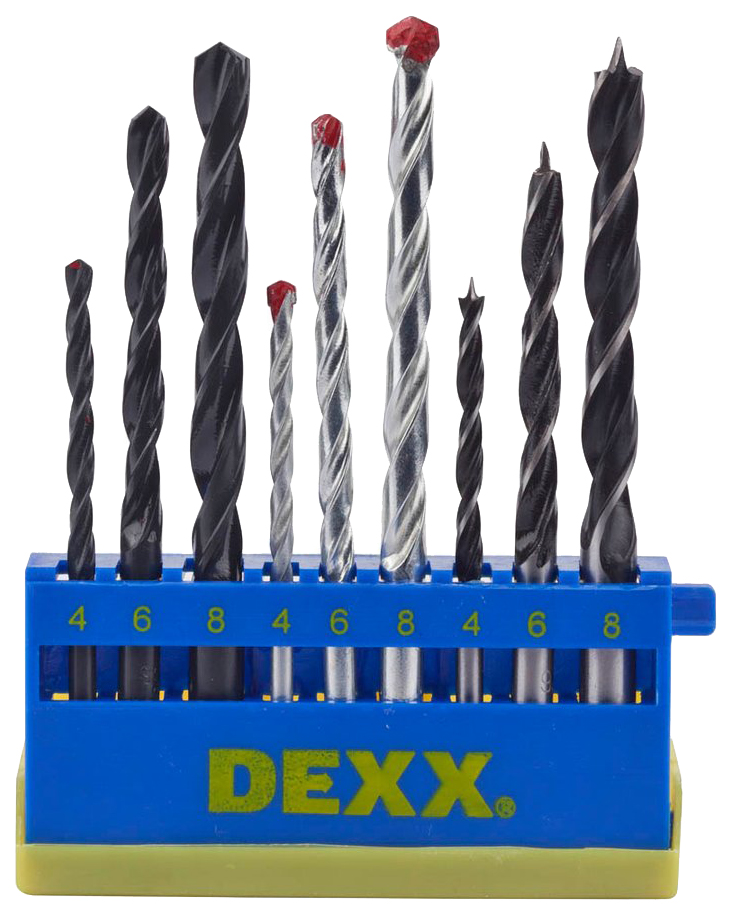 Набор сверл DEXX 2970-H9_z01 угловой набор для чистки унитаза dexx