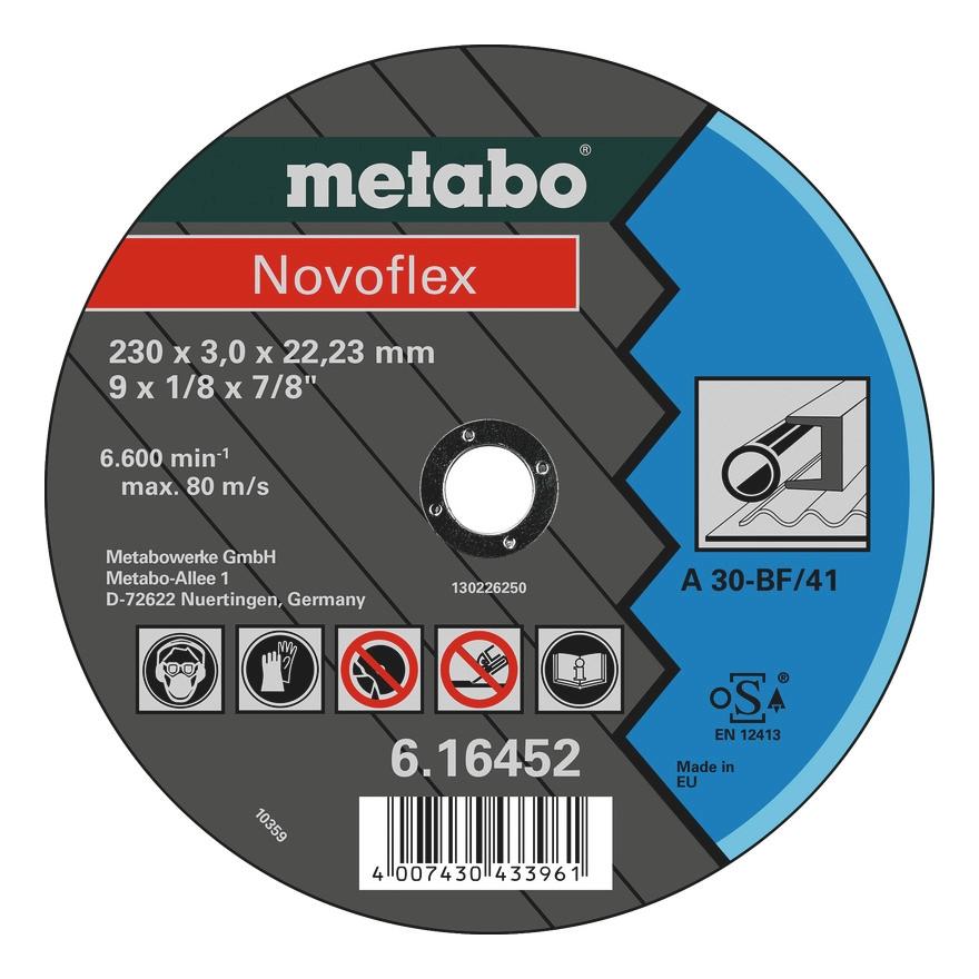 Диск отрезной абразивный по металлу для УШМ metabo 616444000