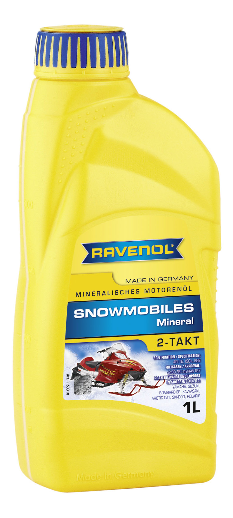 Масло для 2-Такт снегоходов RAVENOL Snowmobiles Mineral 2-Takt ( 1л) new 4014835729513