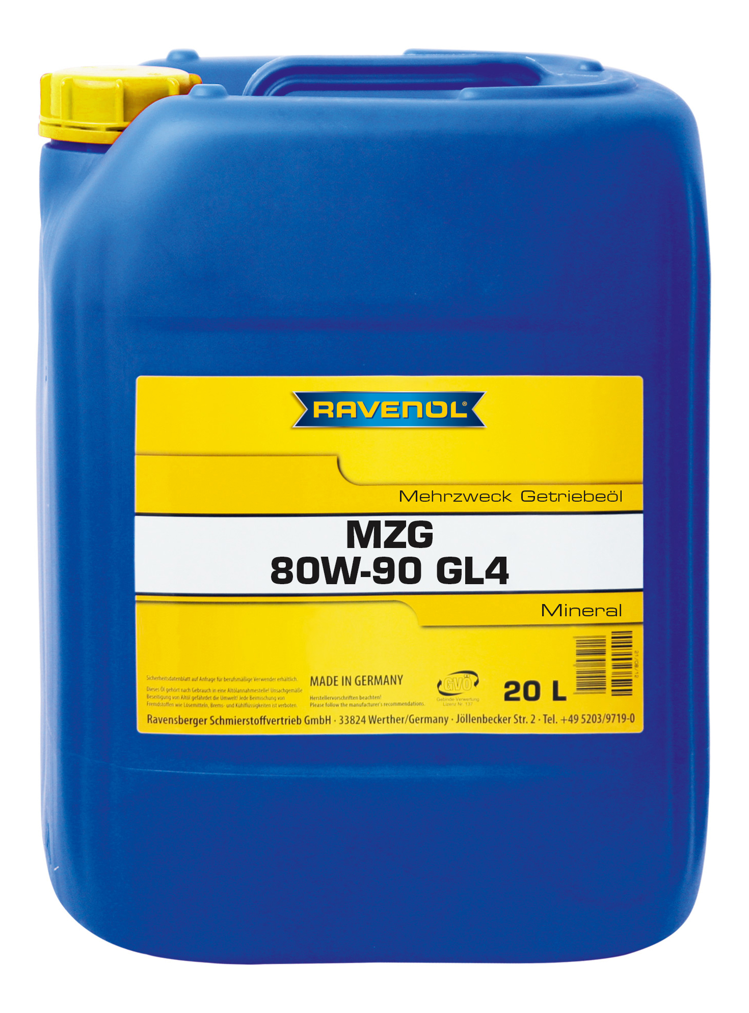 фото Трансмиссионное масло ravenol getriebeoel mzg 80w90 20л 1223105-020-01-999