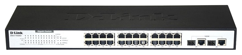 

Коммутатор D-Link DES-1026G/E1A Black, DES-1026G