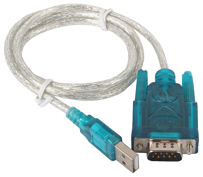 фото Кабель aopen usb a-rs232, m-m 1,2м grey (acu804)