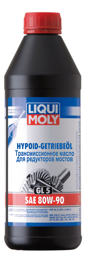 фото Трансмиссионное масло liqui moly hypoid-getriebeoil sae 80w-90 (1л)