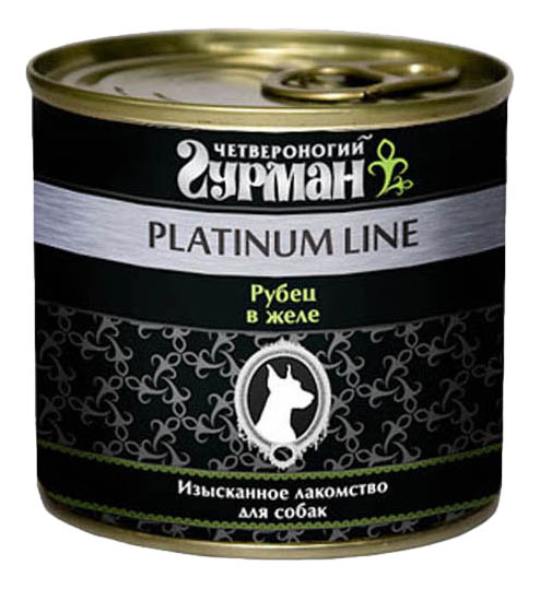 Консервы для собак Четвероногий Гурман Platinum Line, рубец говяжий, 240г