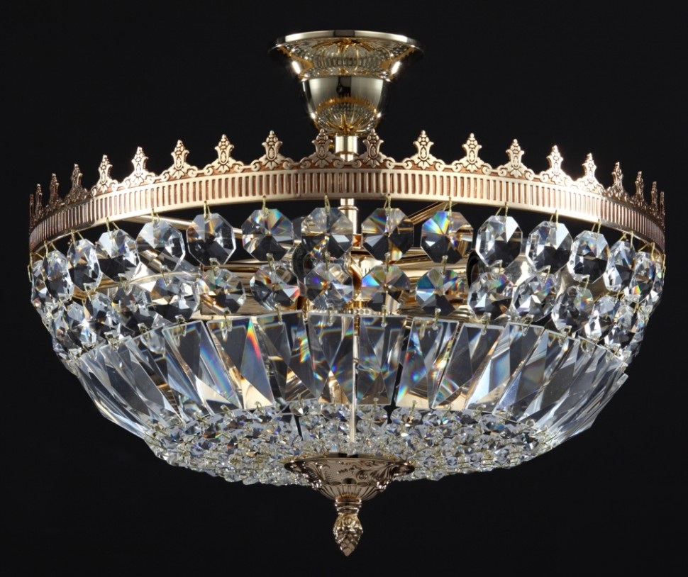 фото Потолочный светильник maytoni tiara b500-pt30-g золотой
