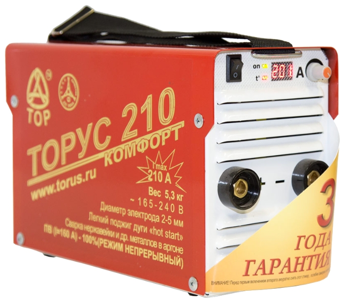 фото Сварочный инвертор торус 210 комфорт