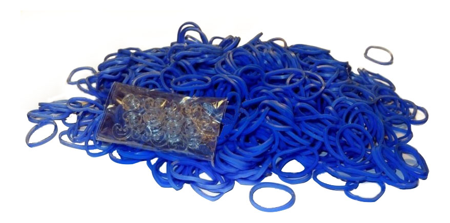 

Плетение из резинок Rainbow Loom Jelly Bands navy-blue, Jelly Bands