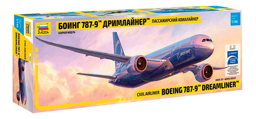Купить Модель для сборки Zvezda 1:144 Самолет - Боинг 787-9,