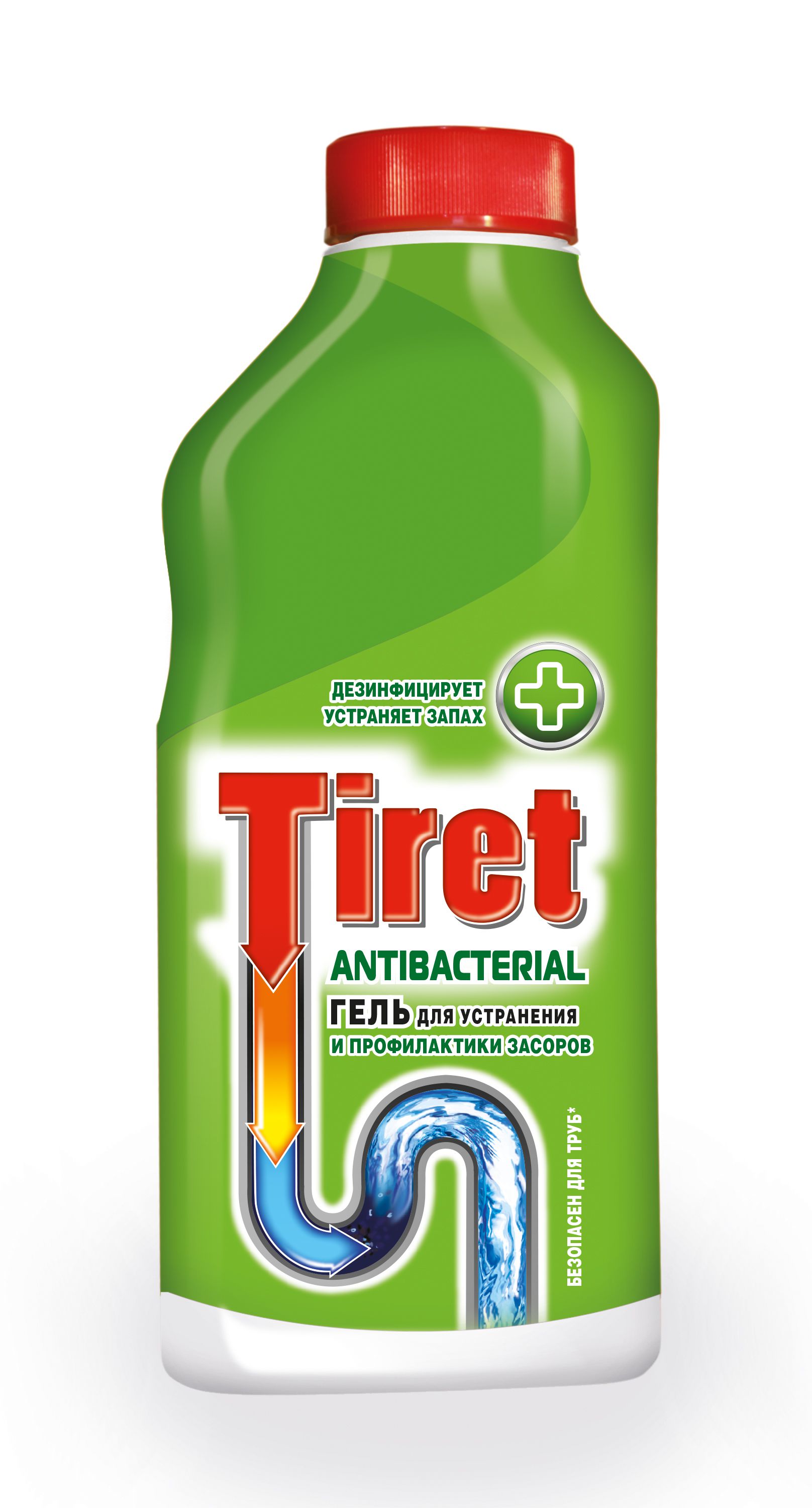 

Средство для очистки труб и сливов Tiret antibacterial 500 мл