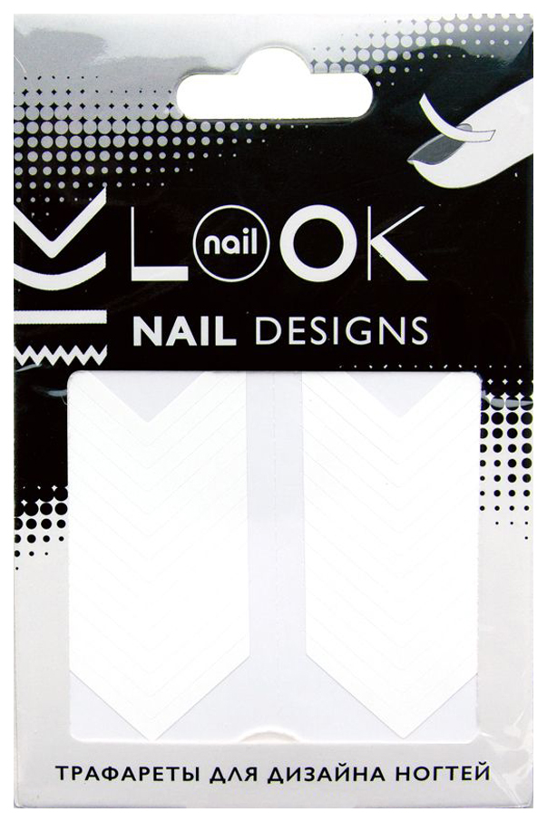 фото Трафарет для ногтей naillook tip guides елочка 50215