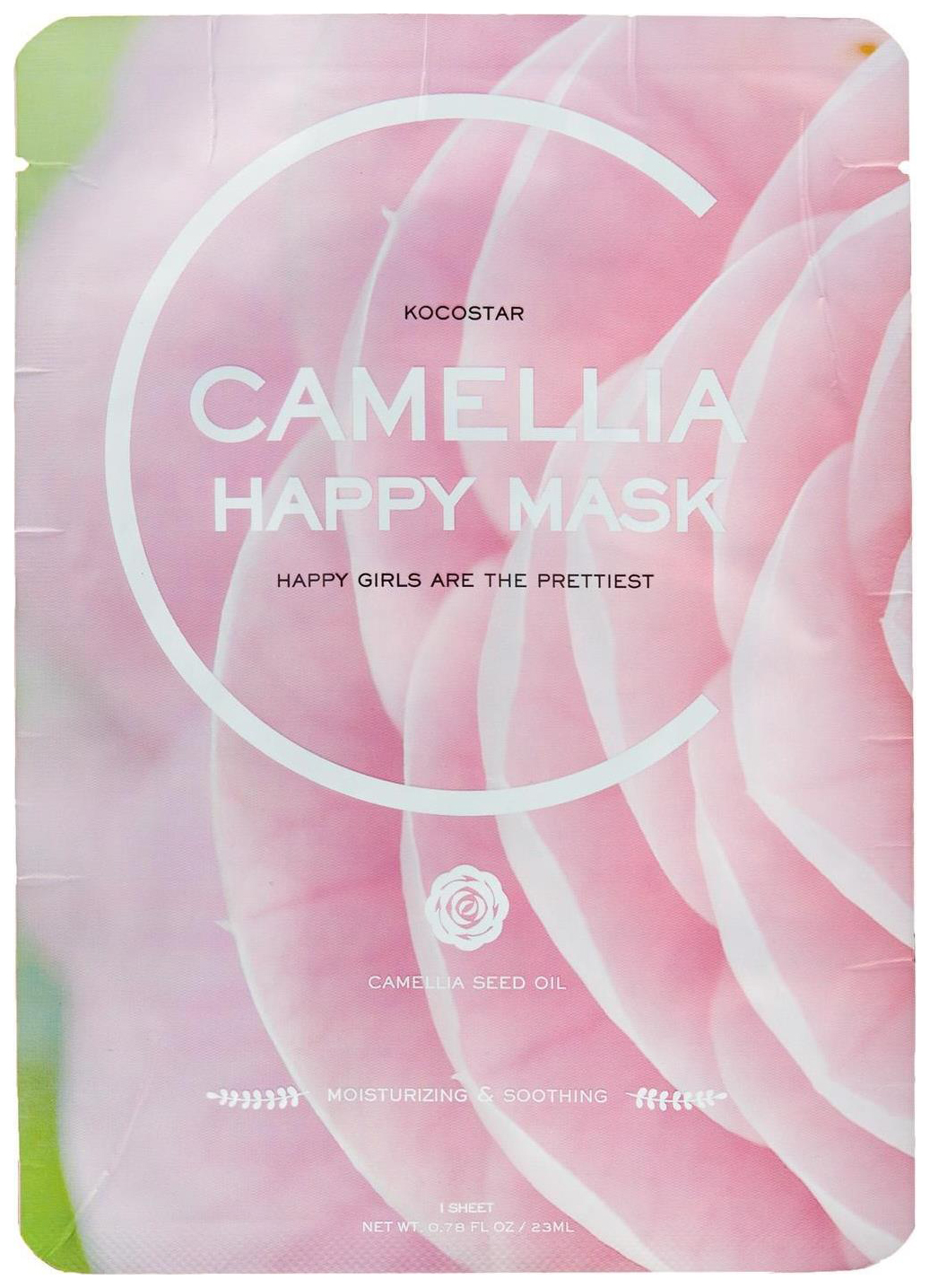 

Маска для лица KOCOSTAR Camellia Happy Mask 23 мл, camellia Happy Mask