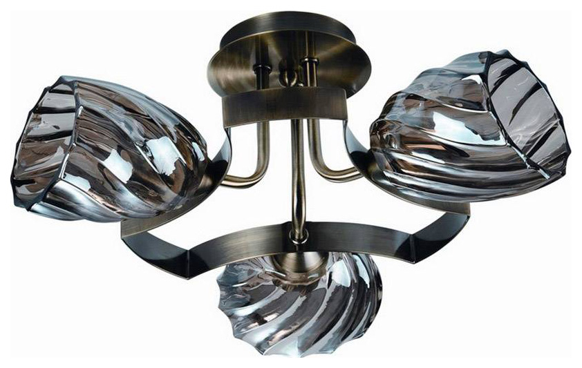 фото Люстра потолочная idlamp 601/3pf-moonoldbronze