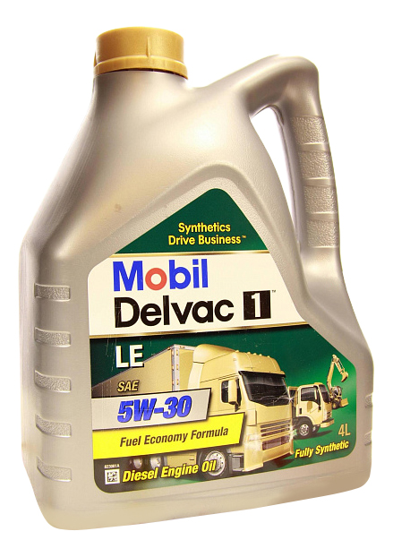 фото Моторное масло mobil 1 delvac le 5w-30 4л