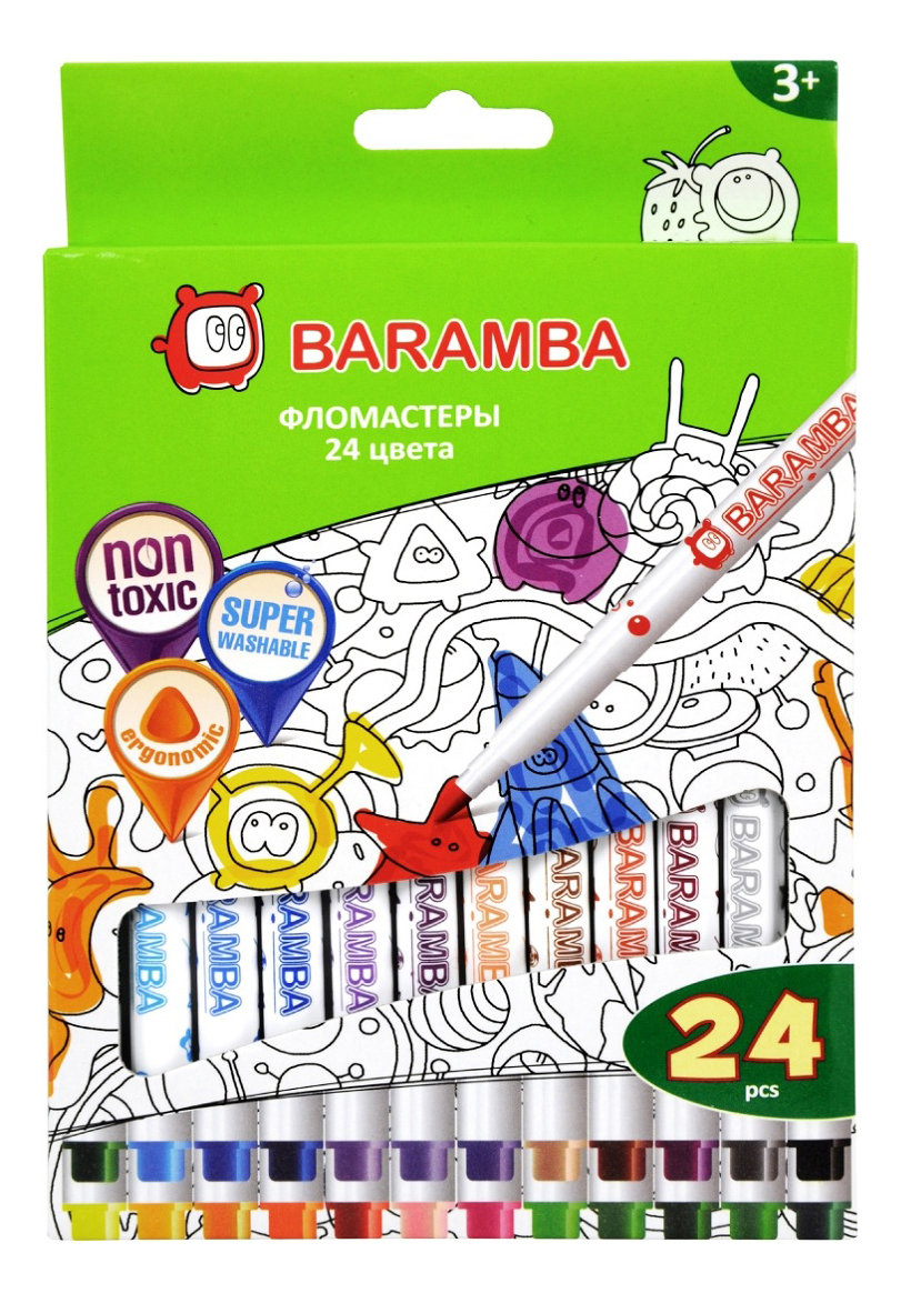 фото Фломастеры baramba 24 цвета