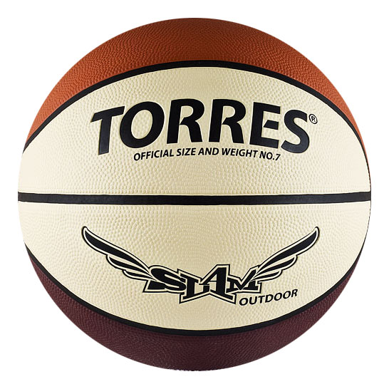 фото Баскетбольный мяч torres slam b00067 №7 brown/white