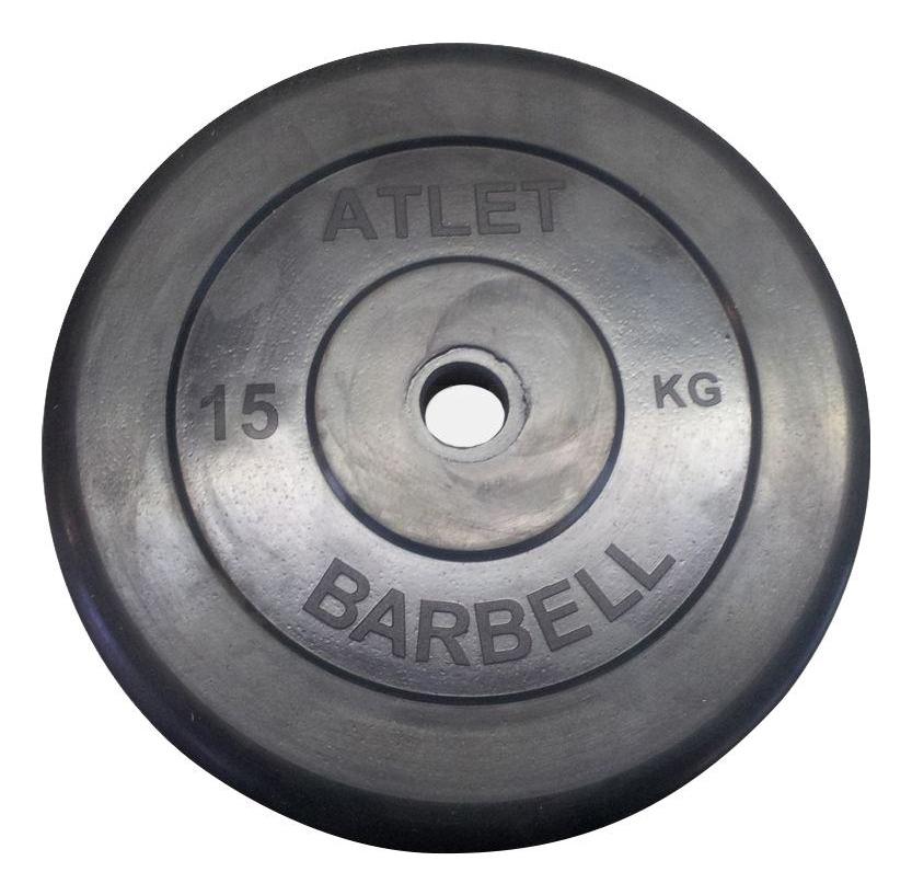 фото Диск для штанги mb barbell atlet 15 кг, 31 мм