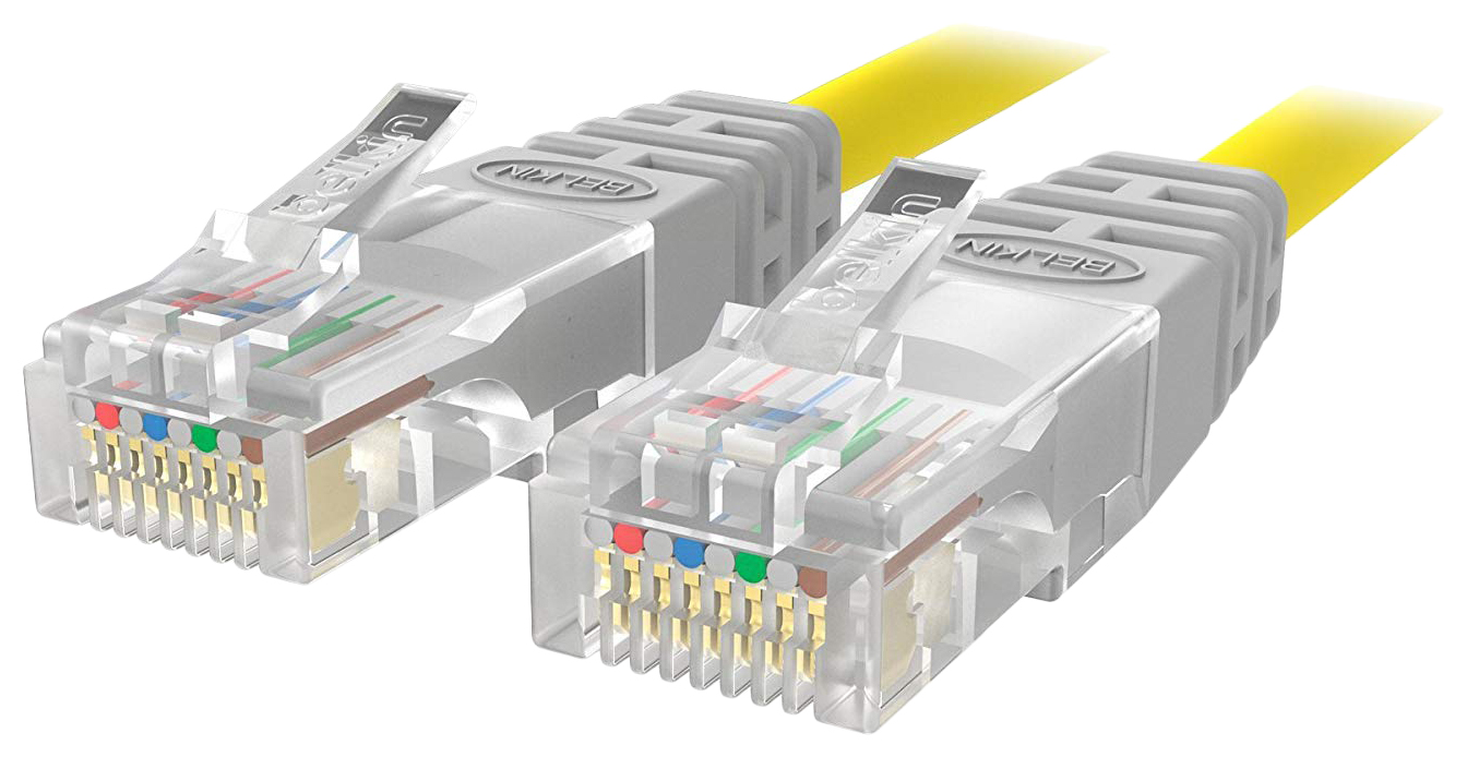 фото Кабель belkin rj45-rj45, m-m 3м yellow (a3x126bt03mylwm)