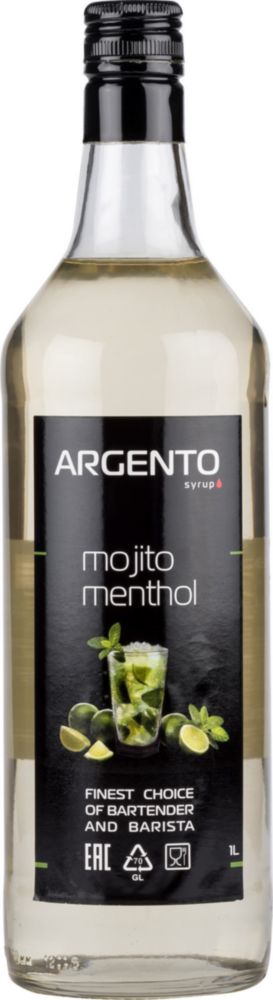 фото Сироп argento мохито ментол 1 л