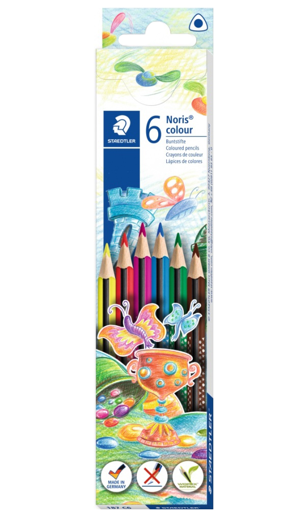 

Карандаши цветные Staedtler Wopex Noris Colour 187 6 цветов, Noris Colour 187 Wopex