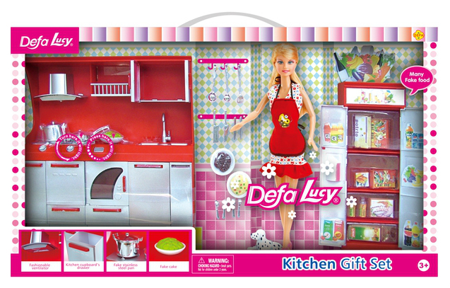 Кукла Defa Lucy 8085 с мебелью для кухни
