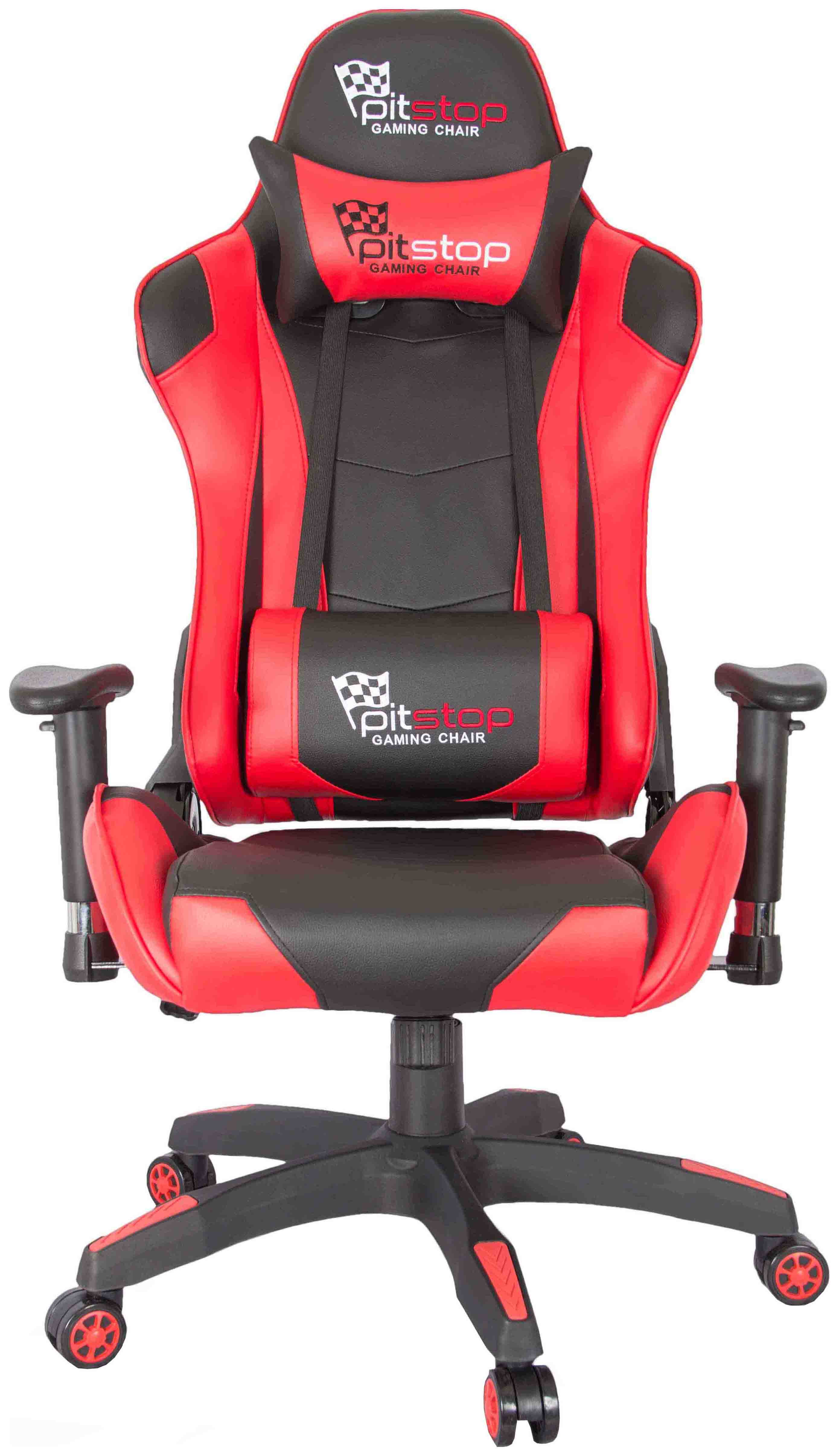 Игровое кресло College CLG-801LXH 00-00114288, красный/черный