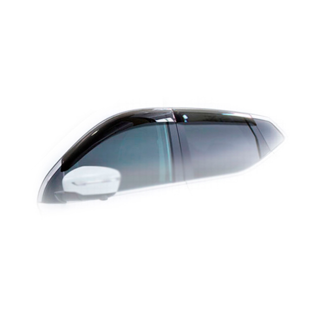 

Ветровики дверей Nissan Qashqai 2014–н.в. (Classic полупрозрачный) Хром