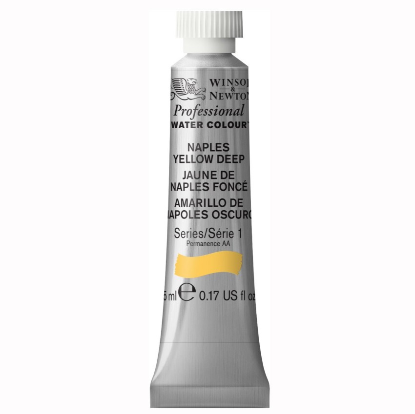 Акварель Winsor&Newton Artists Watercolour насыщенно-желтый неаполь 5 мл